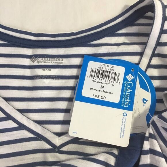 New Columbia PFG Monogram Tee, Short Sleeve White - Picture 4 of 8